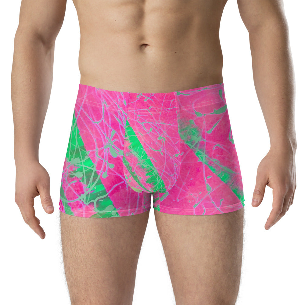 Men's Luxury Magenta Moon Beams Boxers