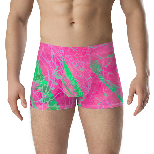 Men's Luxury Magenta Moon Beams Boxers