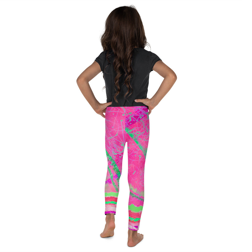 Kid's Leggings - Magenta Moonbeams