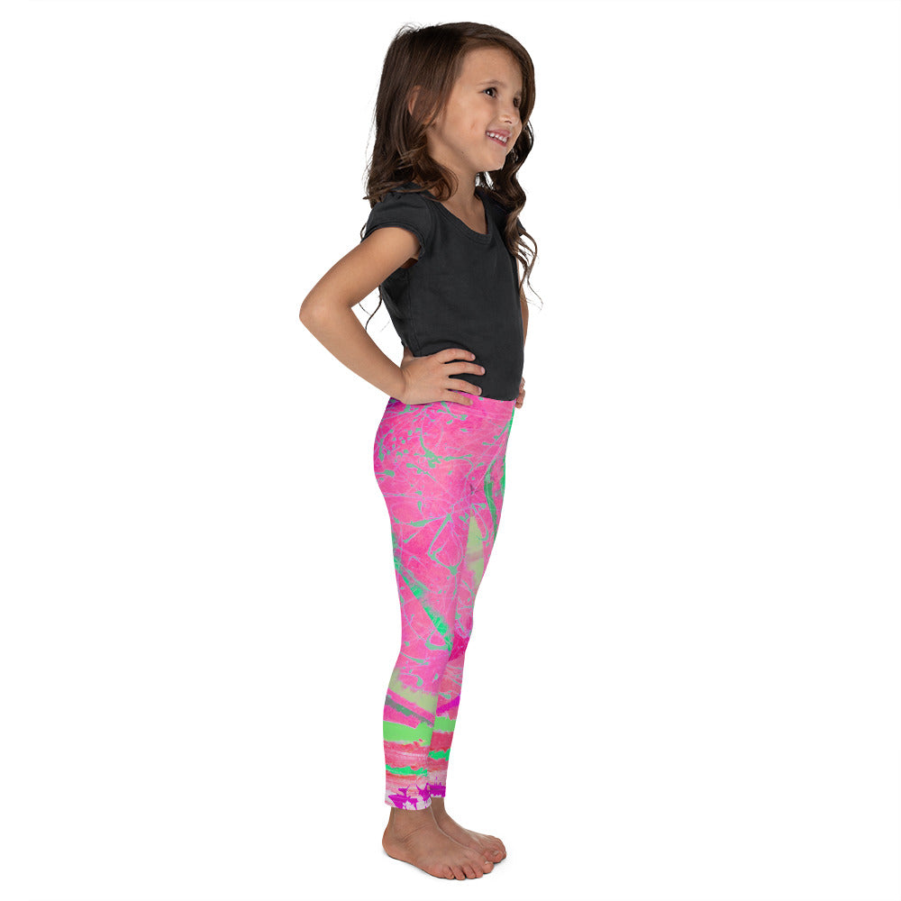 Kid's Leggings - Magenta Moonbeams