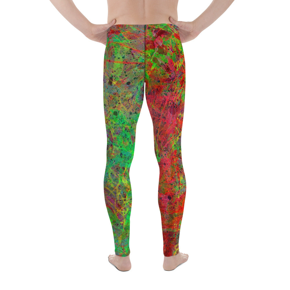 Neon Fire - Men's Leggings