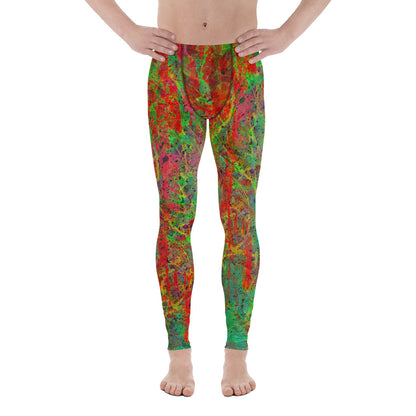 Neon Fire - Men's Leggings