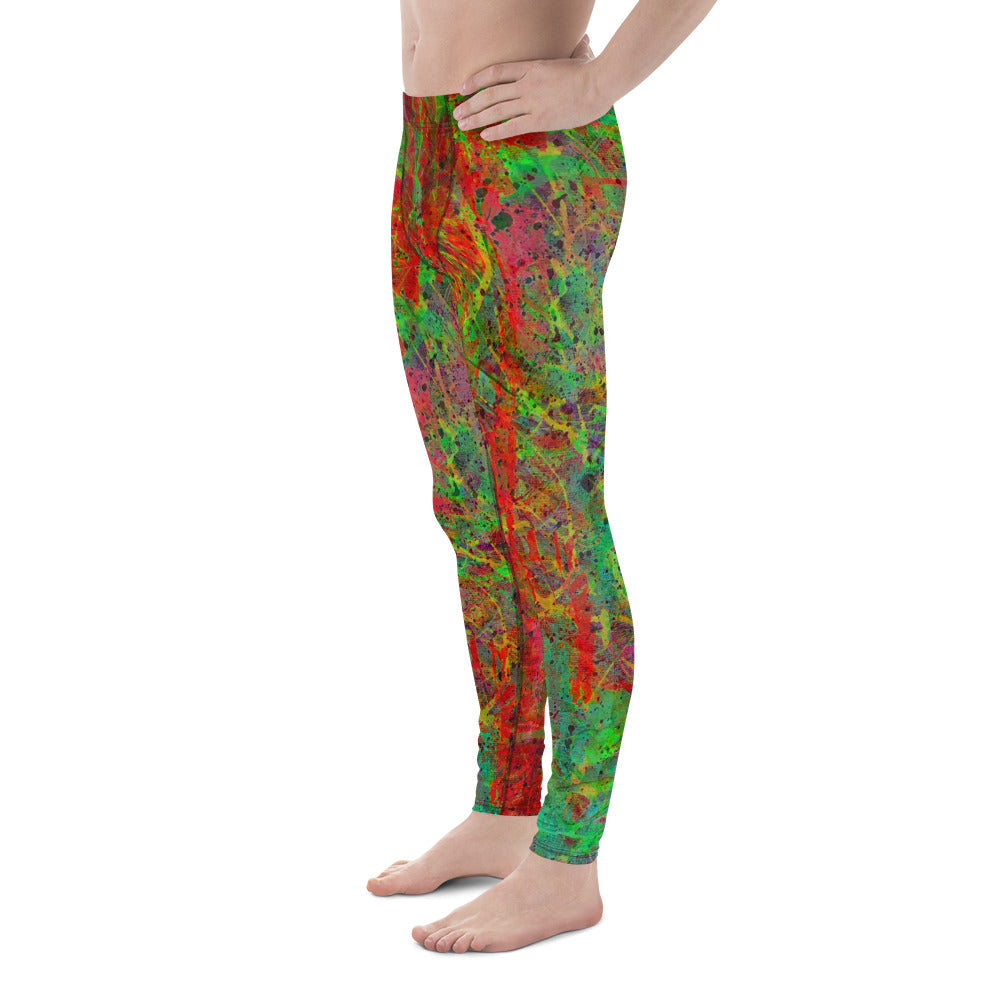 Neon Fire - Men's Leggings