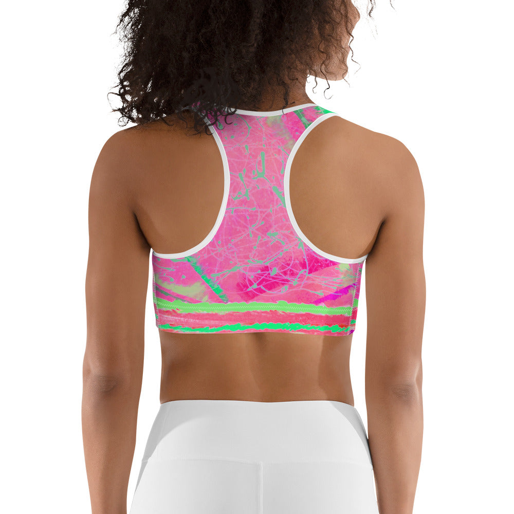 Magenta Moon Beams Sports Bra