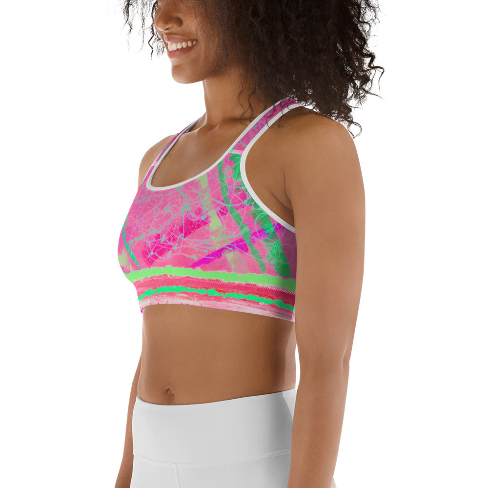 Magenta Moon Beams Sports Bra