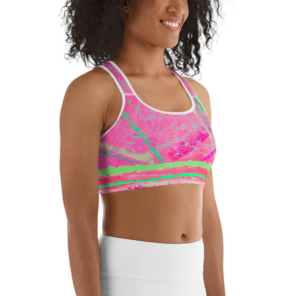 Magenta Moon Beams Sports Bra