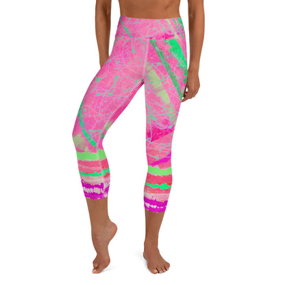 Magenta Moonbeams Capri Leggings