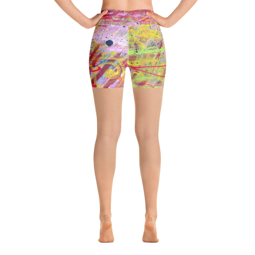 Splashy Yoga Shorts