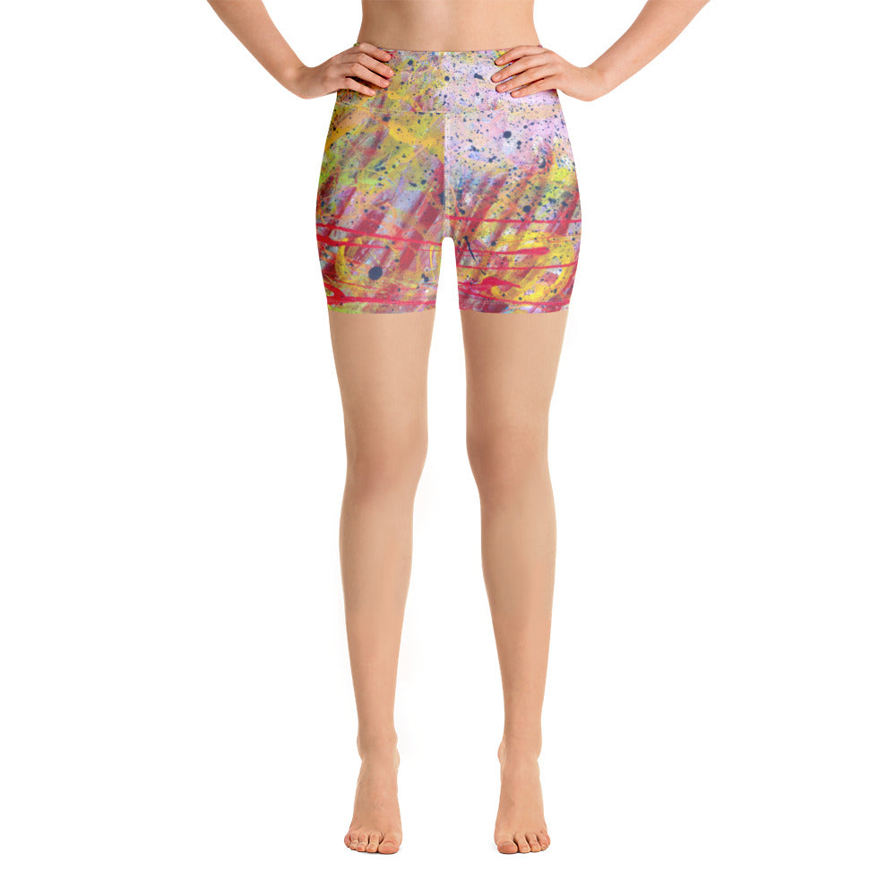 Splashy Yoga Shorts