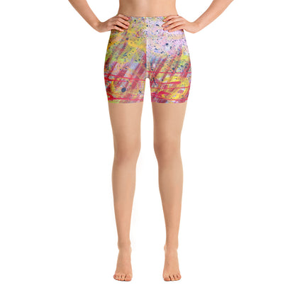 Splashy Yoga Shorts