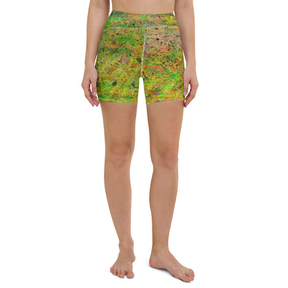 Green Goddess Yoga Shorts