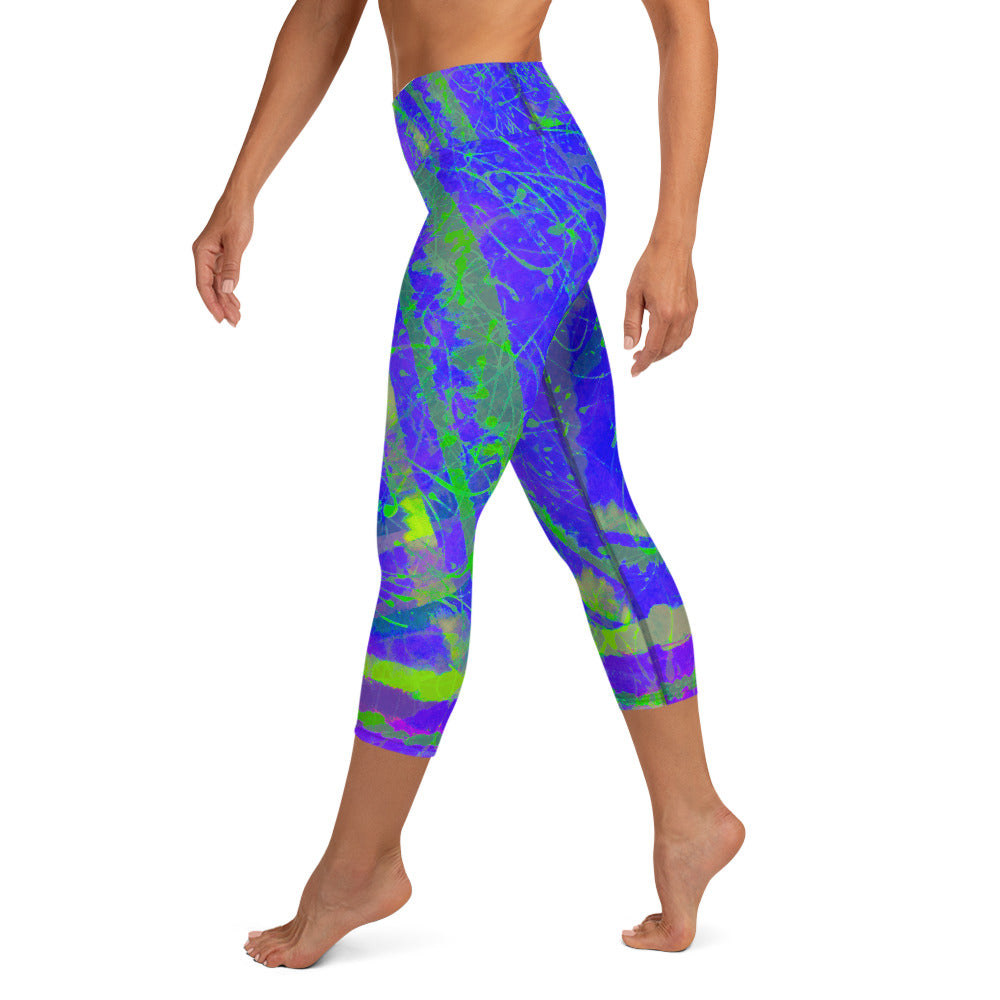 Midnight Moonbeams Capri Leggings