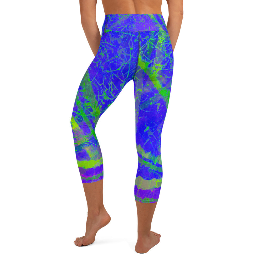 Midnight Moonbeams Capri Leggings