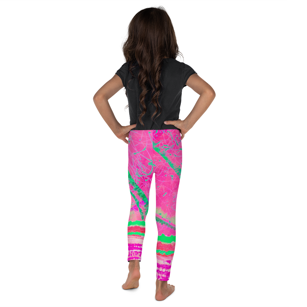 Kid's Leggings - Magenta Moonbeams