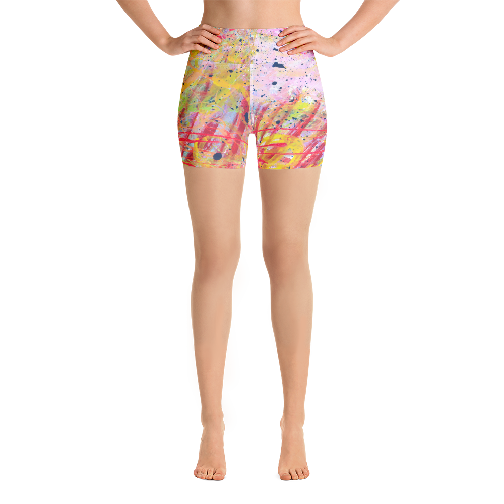 Splashy Yoga Shorts