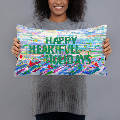 Happy HeartFull Holidays Pillow