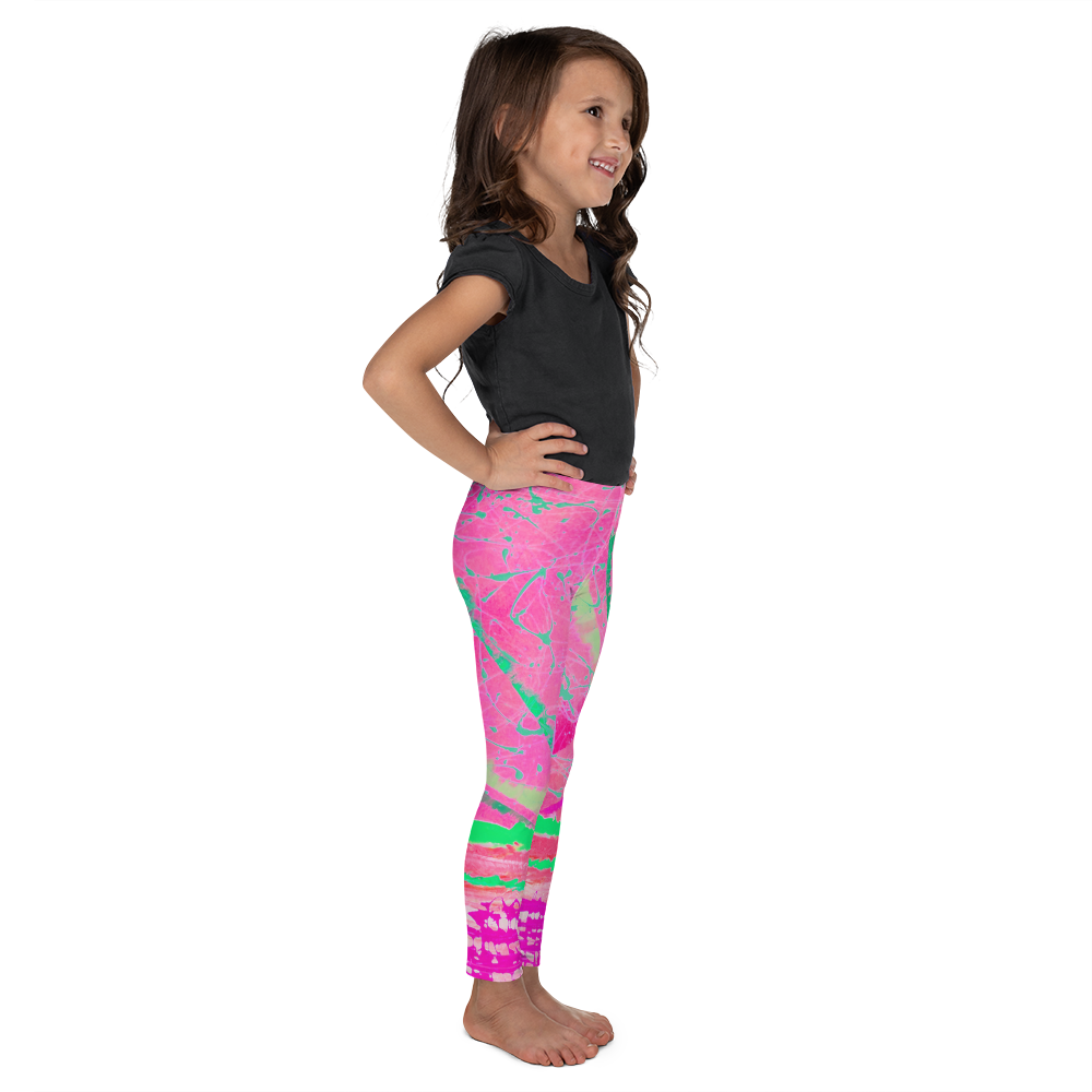 Kid's Leggings - Magenta Moonbeams