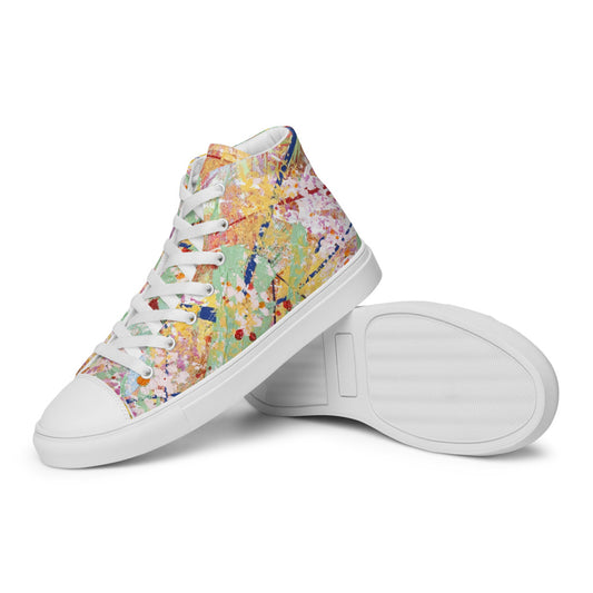 Women’s Spring Splatters High Top Canvas Sneakers