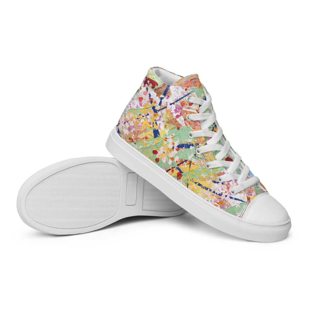 Women’s Spring Splatters High Top Canvas Sneakers